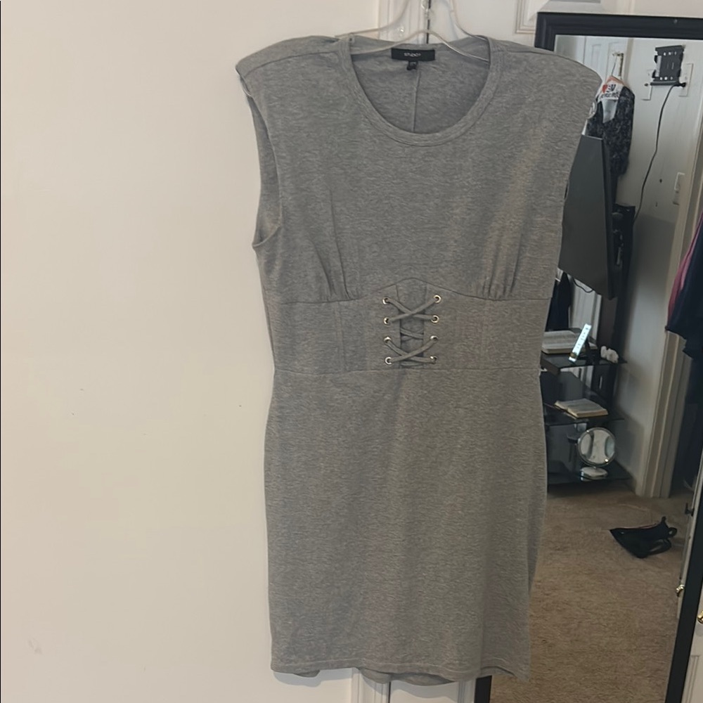 Gray Sleeveless Dress